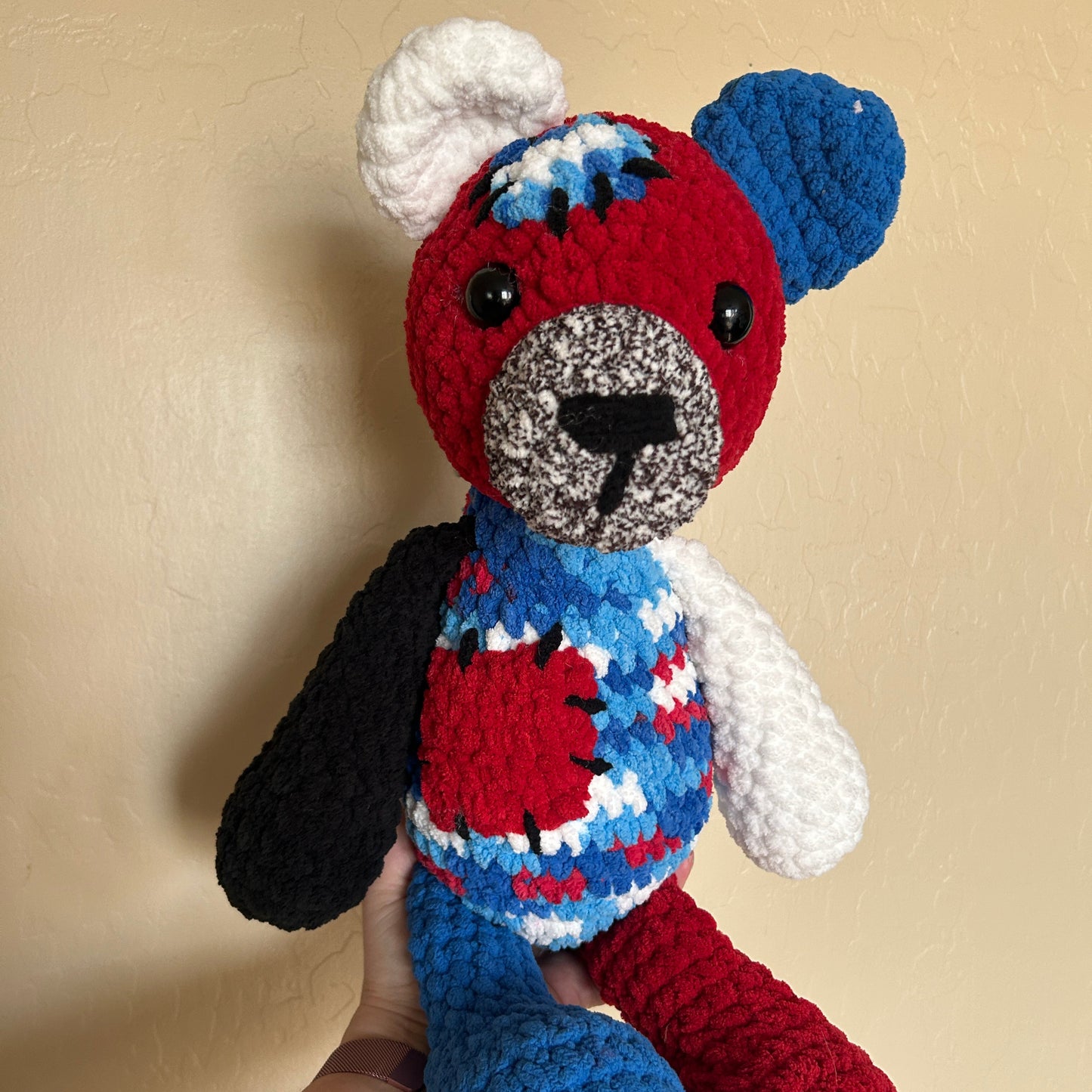 Scrappy Bear - Red White & Blue