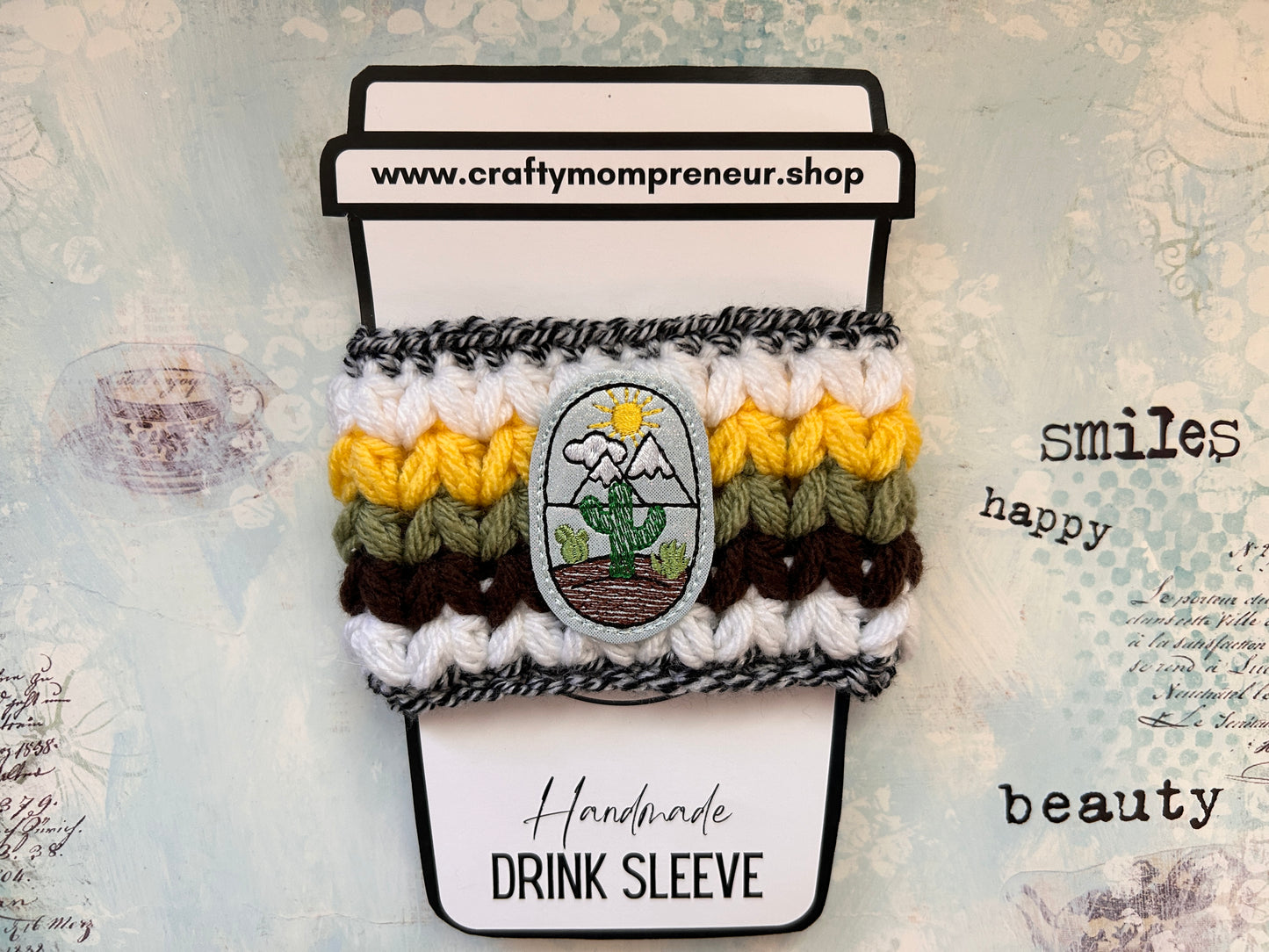 Sip & Smile Drink Sleeve - Mountain Cactus