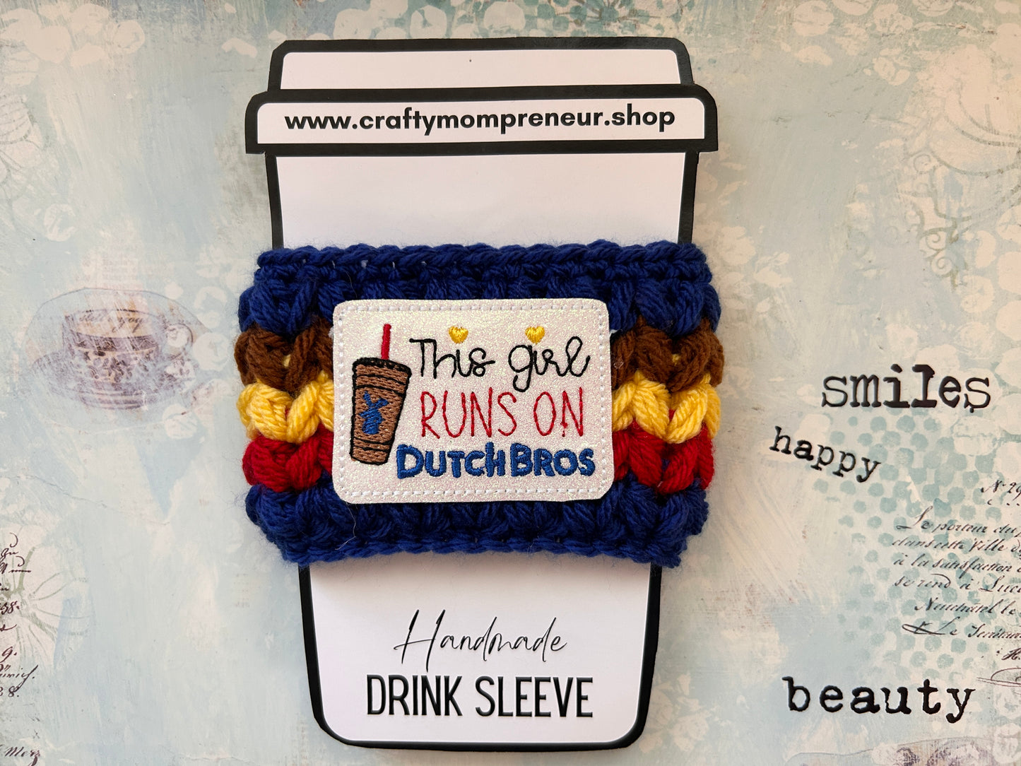 Sip & Smile Drink Sleeve - Run on Dutch