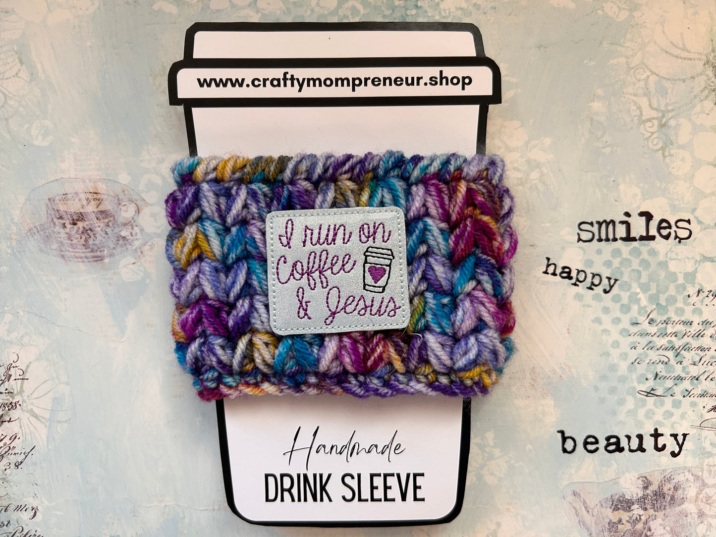 Sip & Smile Drink Sleeve - Coffee & Jesus