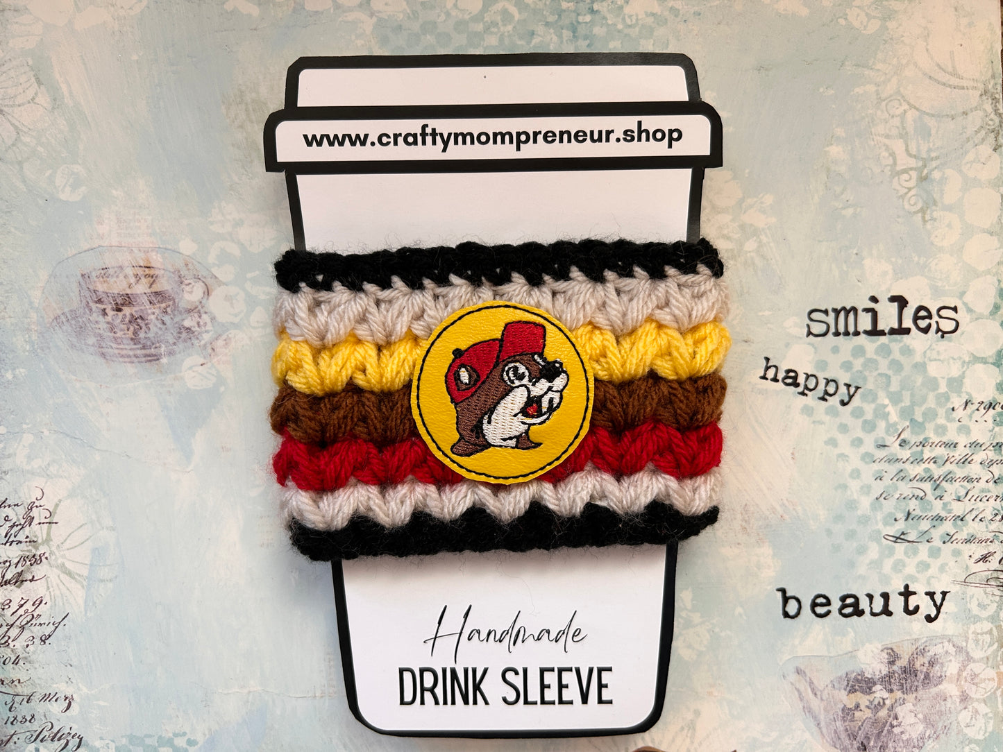 Sip & Smile Drink Sleeve - Gas Station Beaver
