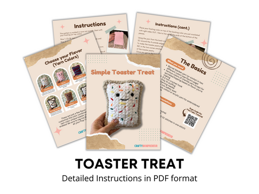 Toaster Treat Crochet Pattern | Pop Tart | Pattern ONLY