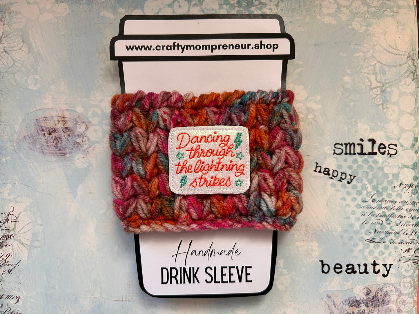 Sip & Smile Drink Sleeve - Lightening Strikes